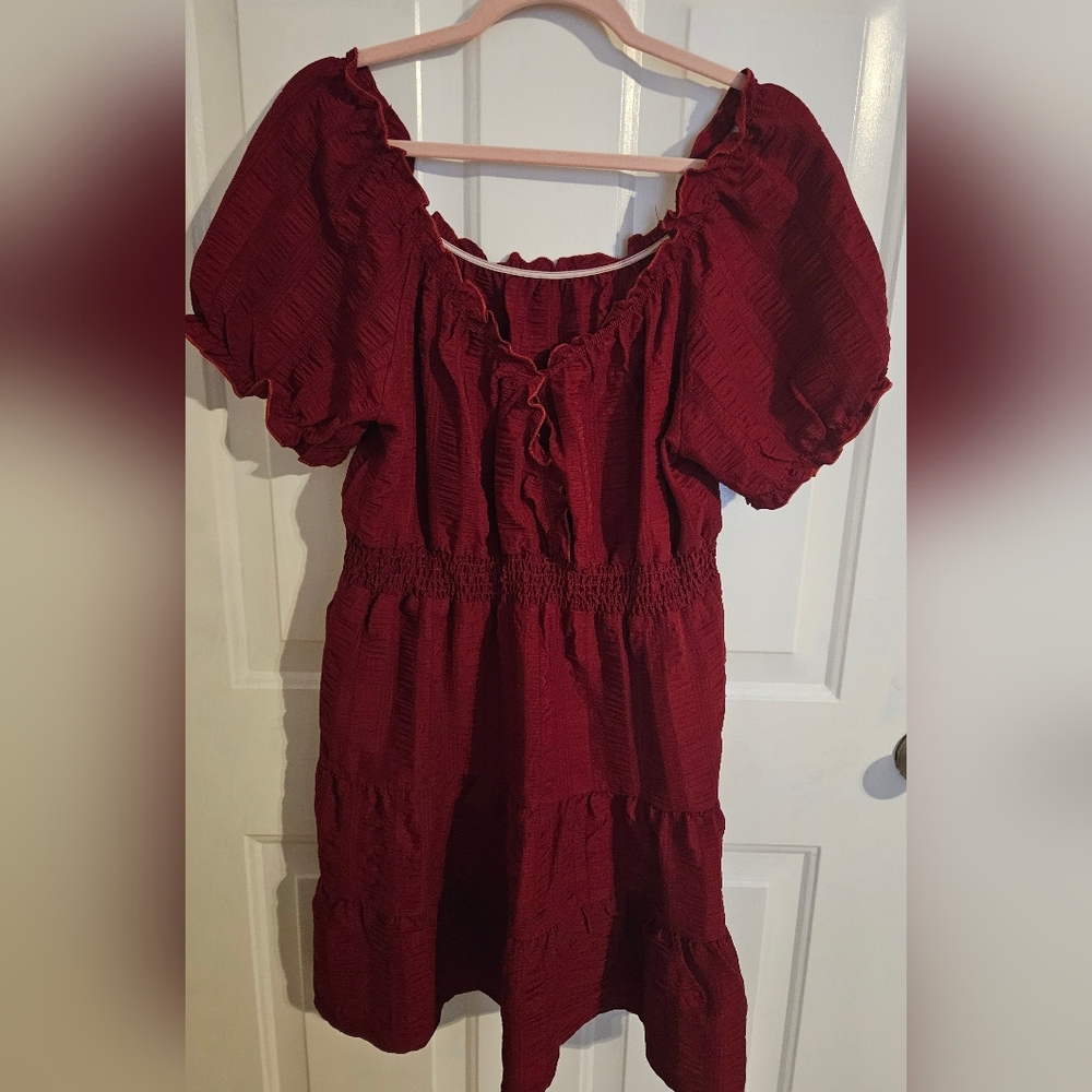 SHEIN Curve Red Dress